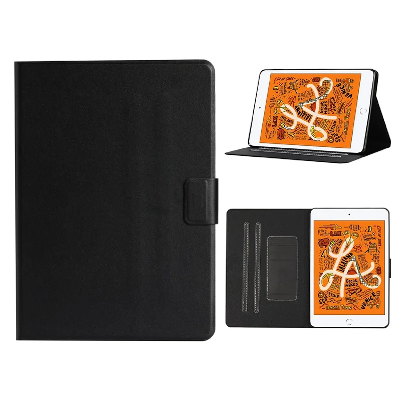 iPad Mini (2019) simple leather case - Black