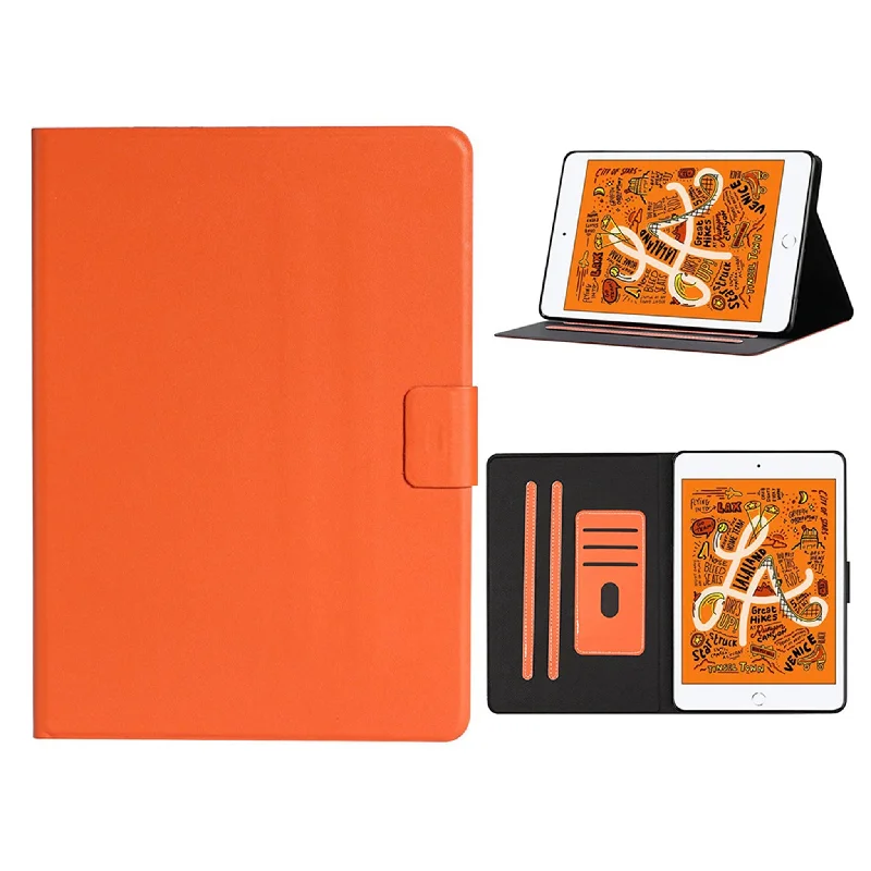 iPad Mini (2019) simple leather case - Orange