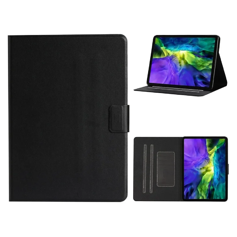 iPad Pro 11 inch (2020) / (2018) simple leather case - Black